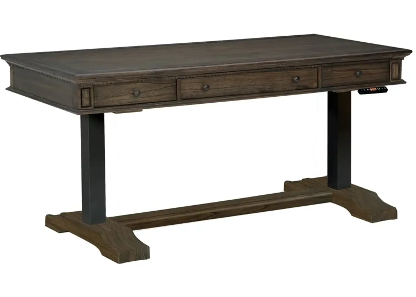 Wellington Adjustable Height Desk in WELLINGTON JAVA by Hekman Furniture Company