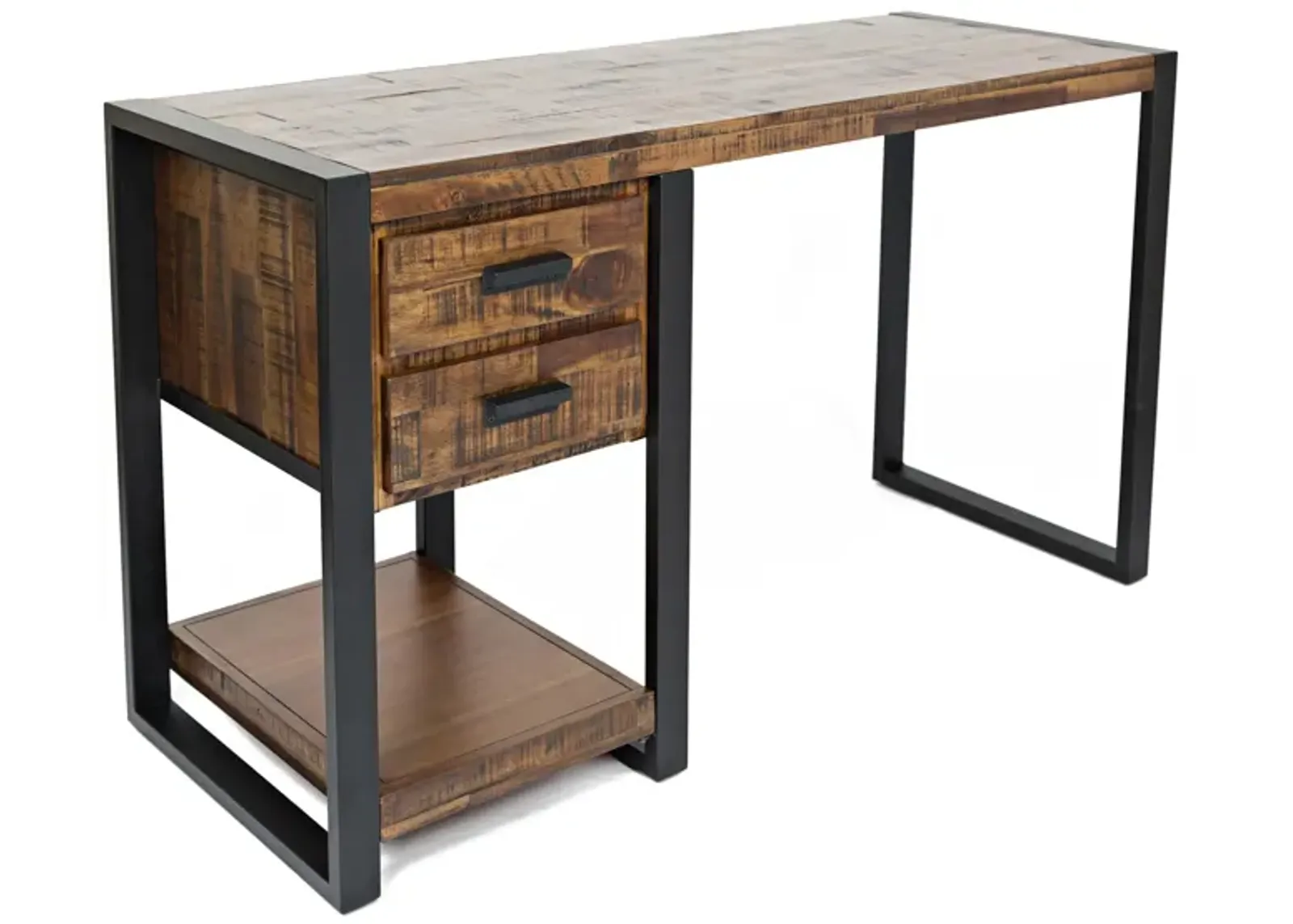 Loftworks Writing Desk in Warm Brown & Steel by Jofran