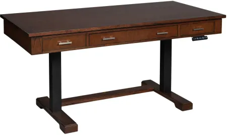 Hekman Adjustable Height Desk in MOCHA by Hekman Furniture Company