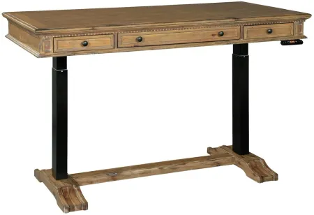 Hekman Adjustable Height Desk in WELLINGTON NATURAL by Hekman Furniture Company