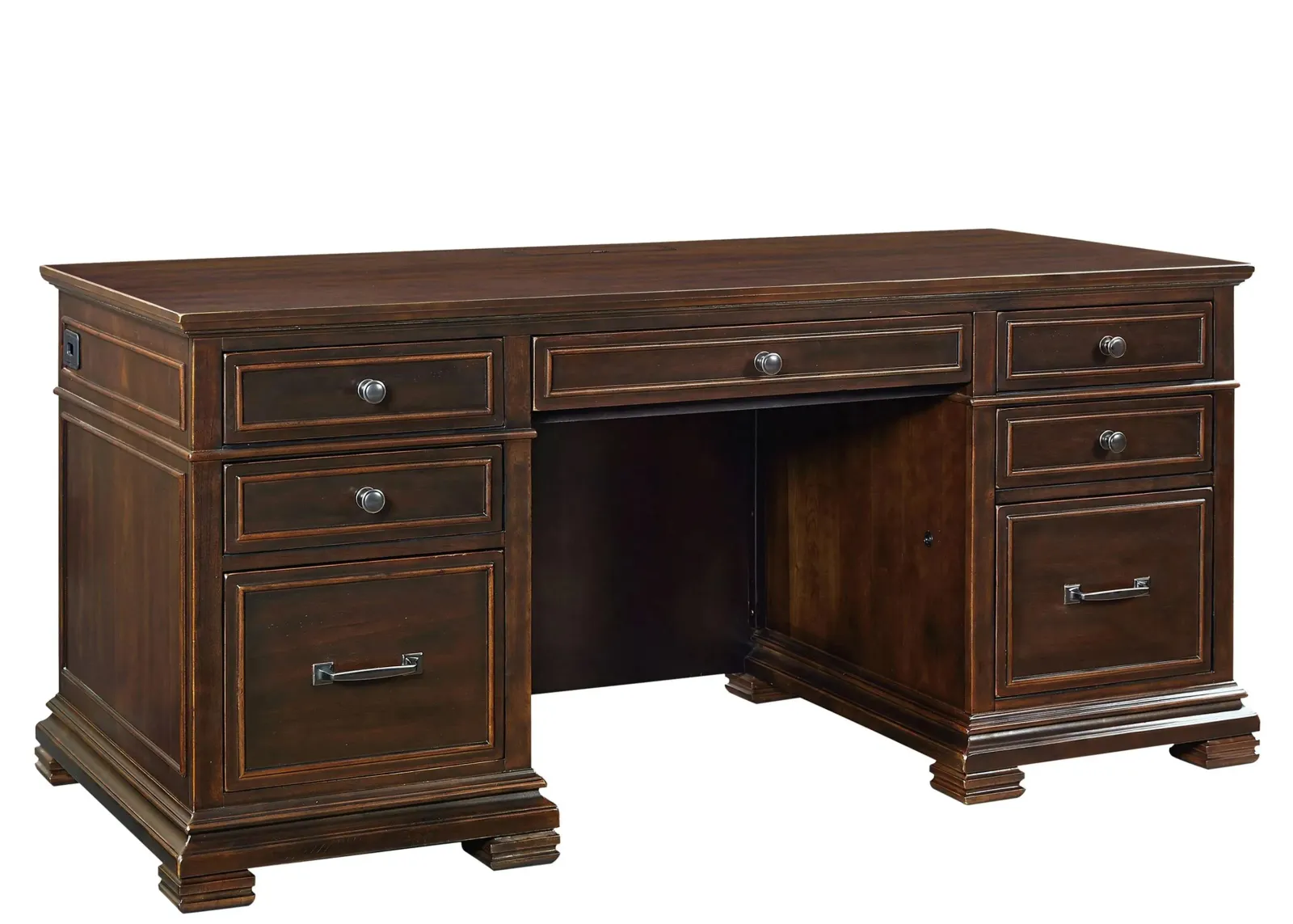 Weston Executive Desk in Brown Ale by Aspen Home