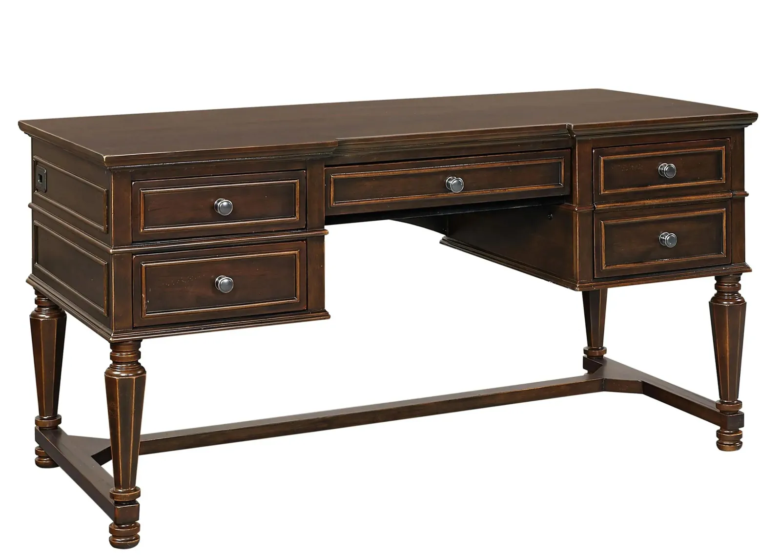 Weston Half-Ped Desk in Brown Ale by Aspen Home