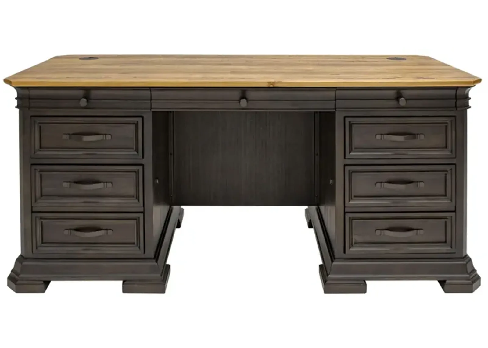 Sonoma Executive Desk in Dark Roast Finish by Martin Furniture