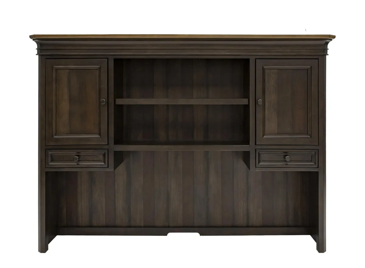 Sonoma Executive Hutch in Dark Roast Finish by Martin Furniture