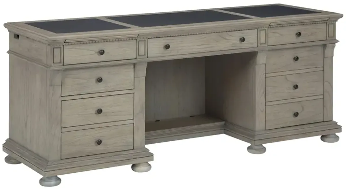 Wellington Executive Credenza in WELLINGTON DRIFTWOOD by Hekman Furniture Company