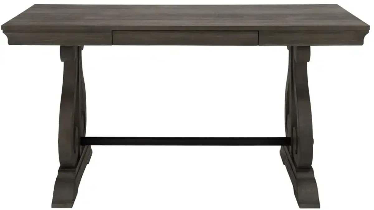 Olivia Writing Desk in Distressed Powdered Oak by Homelegance