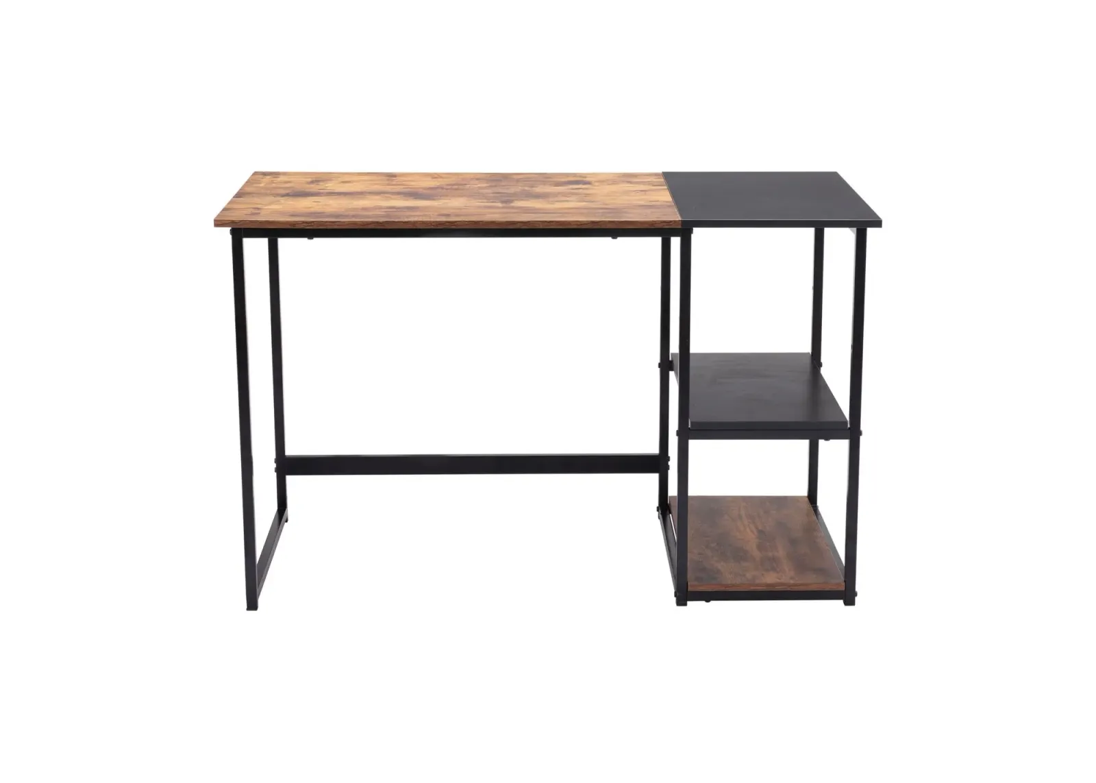 Ukraine Desk Vintage in Vintage Brown, Black, Matte Black by Zuo Modern