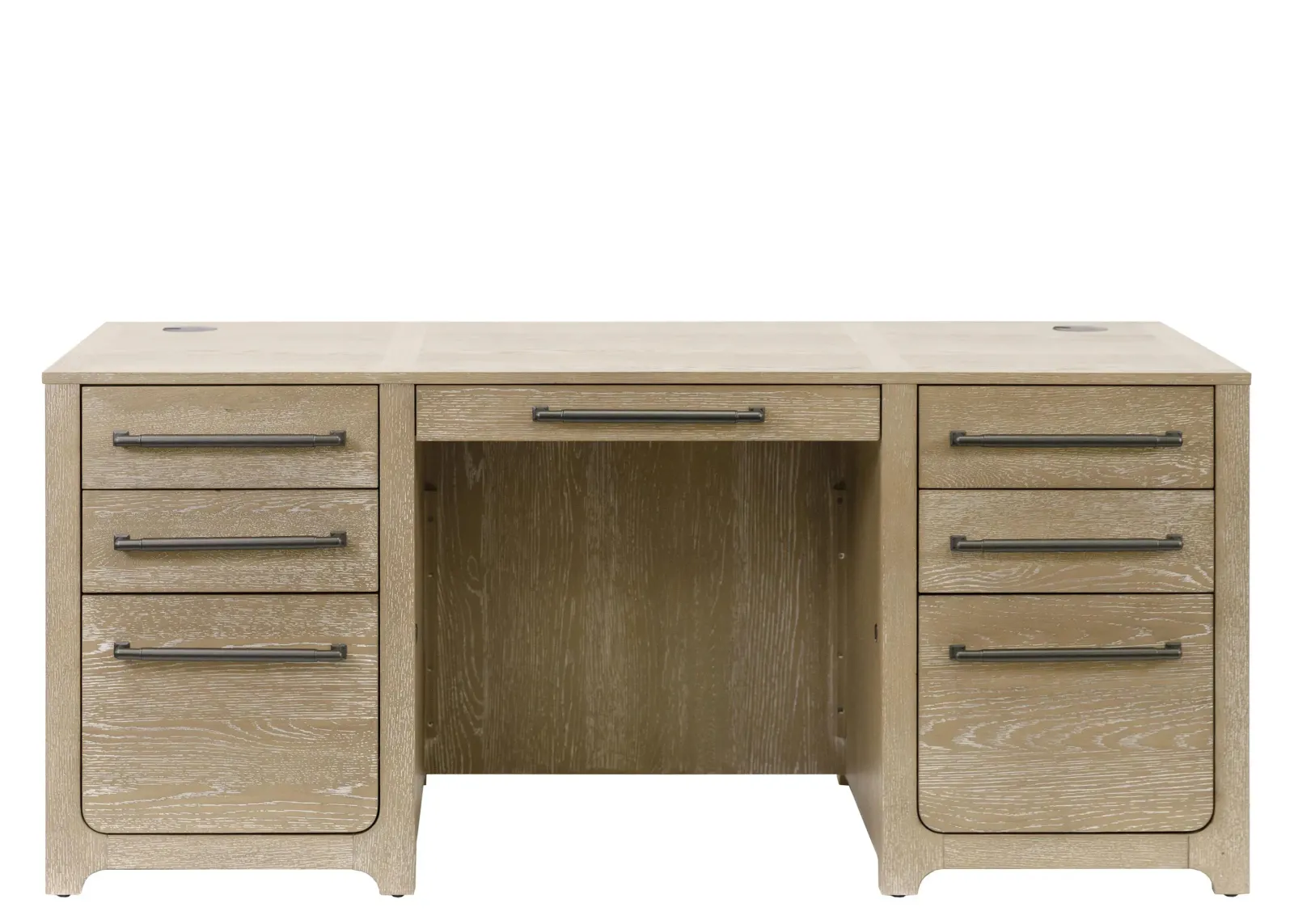 Canyon Drive Executive Desk in Light Brown by Martin Furniture