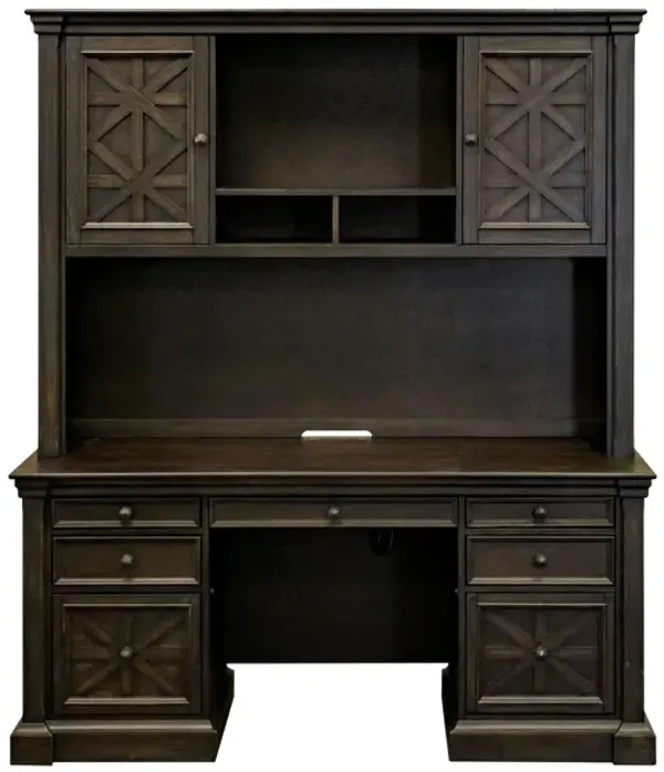 Kingston Traditional Wood Hutch With Doors