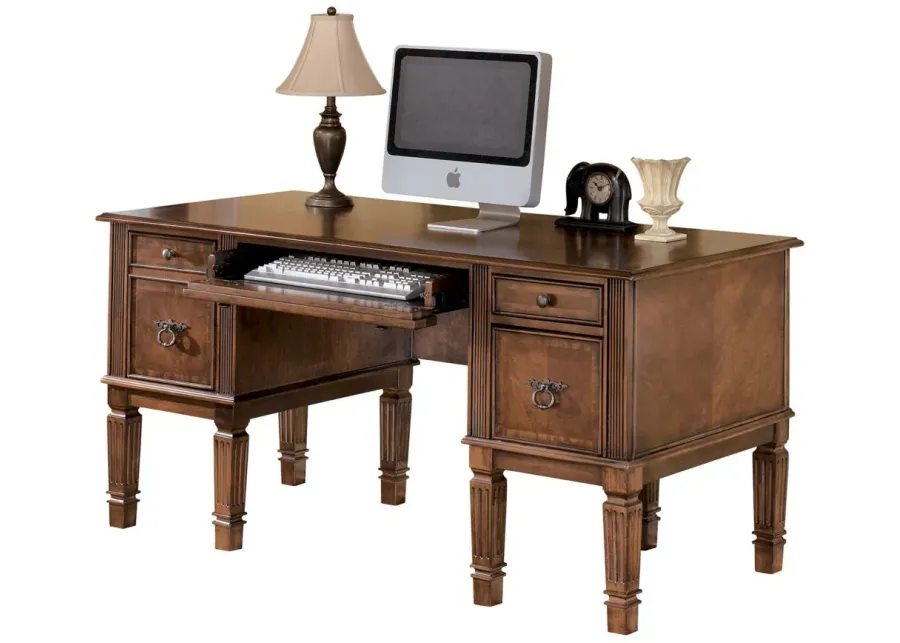 Buckingham Computer Desk in Medium Brown by Ashley Furniture