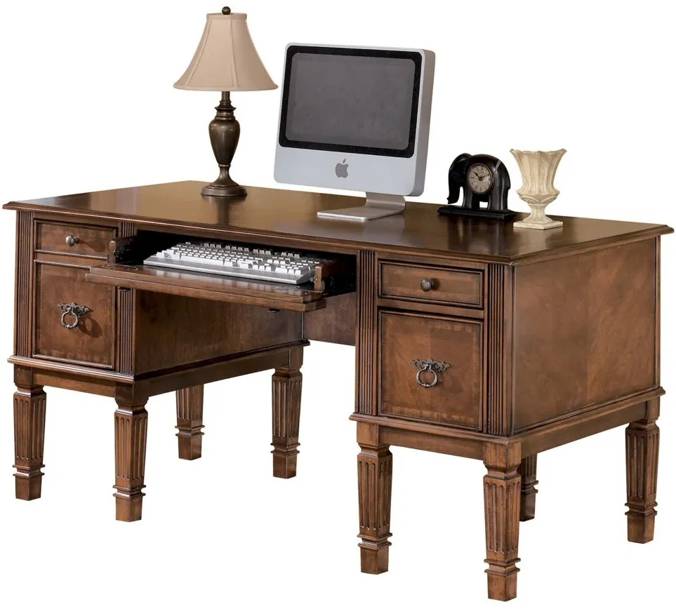 Buckingham Computer Desk in Medium Brown by Ashley Furniture