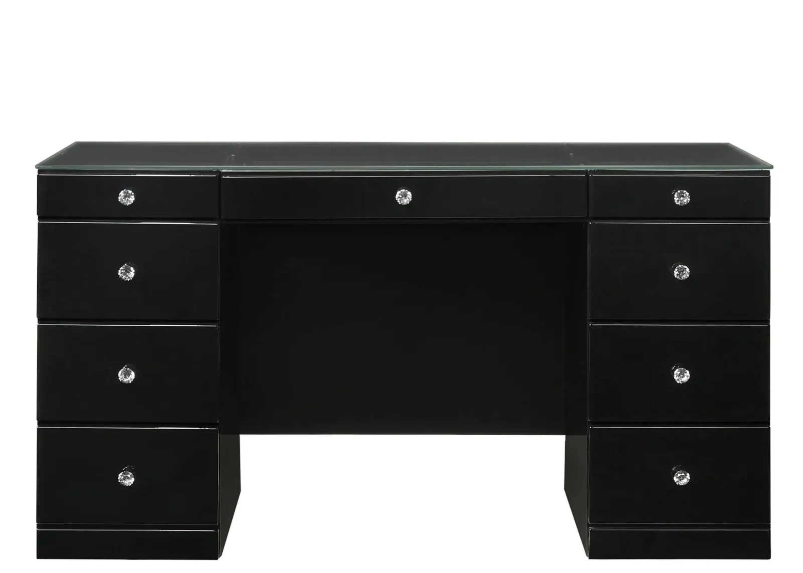 Diem Executive Desk in Black by Crown Mark