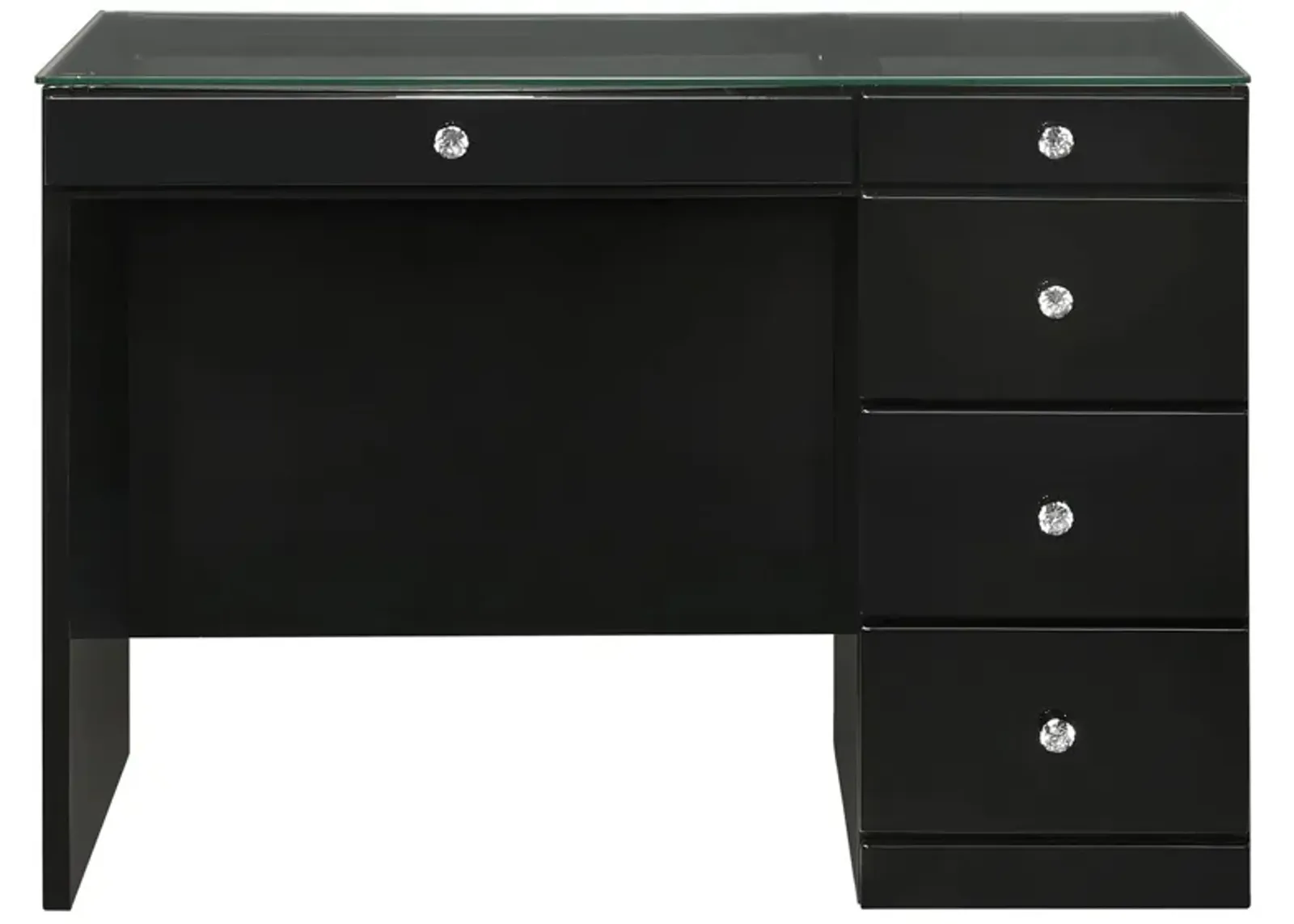 Diem Writing Desk in Black by Crown Mark