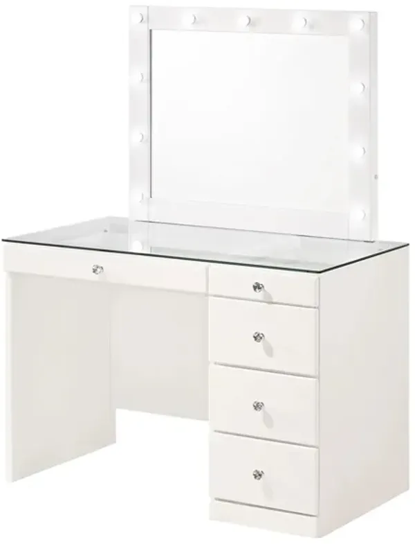 Diem Small Vanity Table w/ Mirror