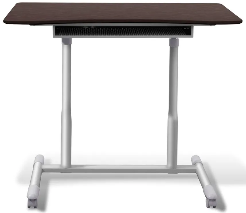 Marlin Adjustable Mobile Desk in Espresso by Unique Furniture