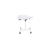 Pim Adjustable Mobile Desk in White by Unique Furniture