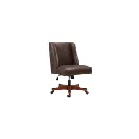Draper Office Chair in Brown by Linon Home Decor