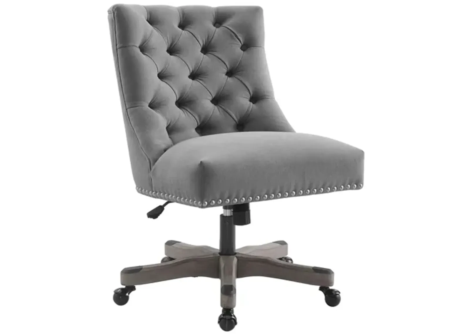 Della Office Chair in Light Gray by Linon Home Decor