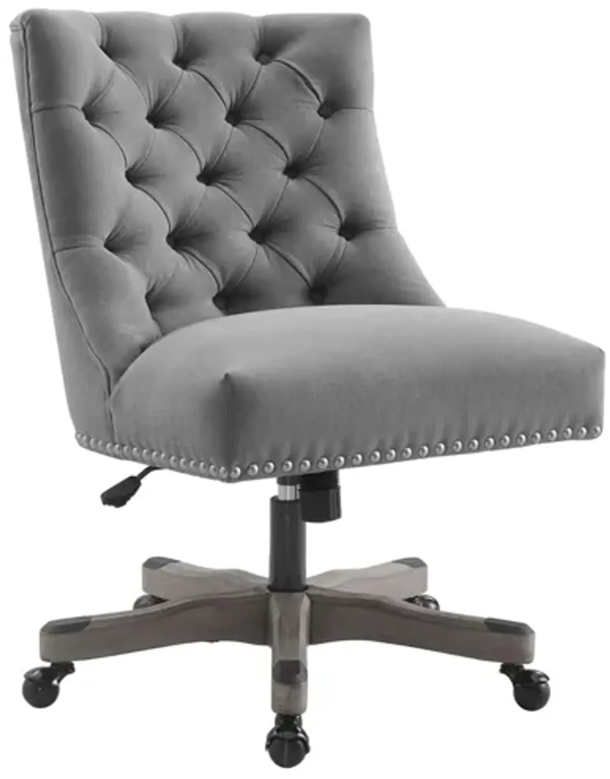 Della Office Chair in Light Gray by Linon Home Decor