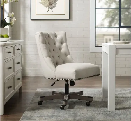 Della Office Chair in Natural by Linon Home Decor