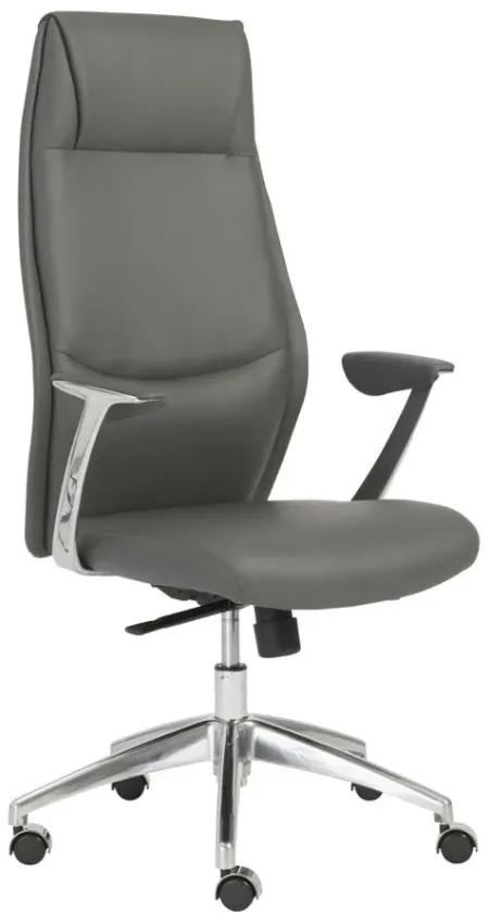 Crosby High Back Office Chair in Gray by EuroStyle