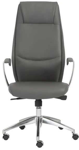 Crosby High Back Office Chair in Gray by EuroStyle