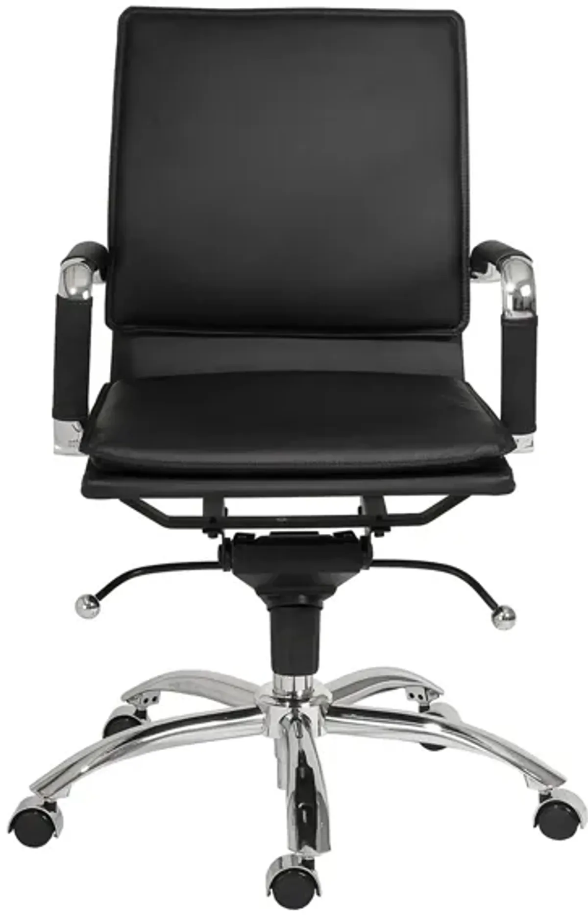 Gunar Low Back Office Chair in Black by EuroStyle