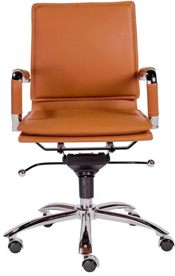 Gunar Low Back Office Chair in Cognac by EuroStyle