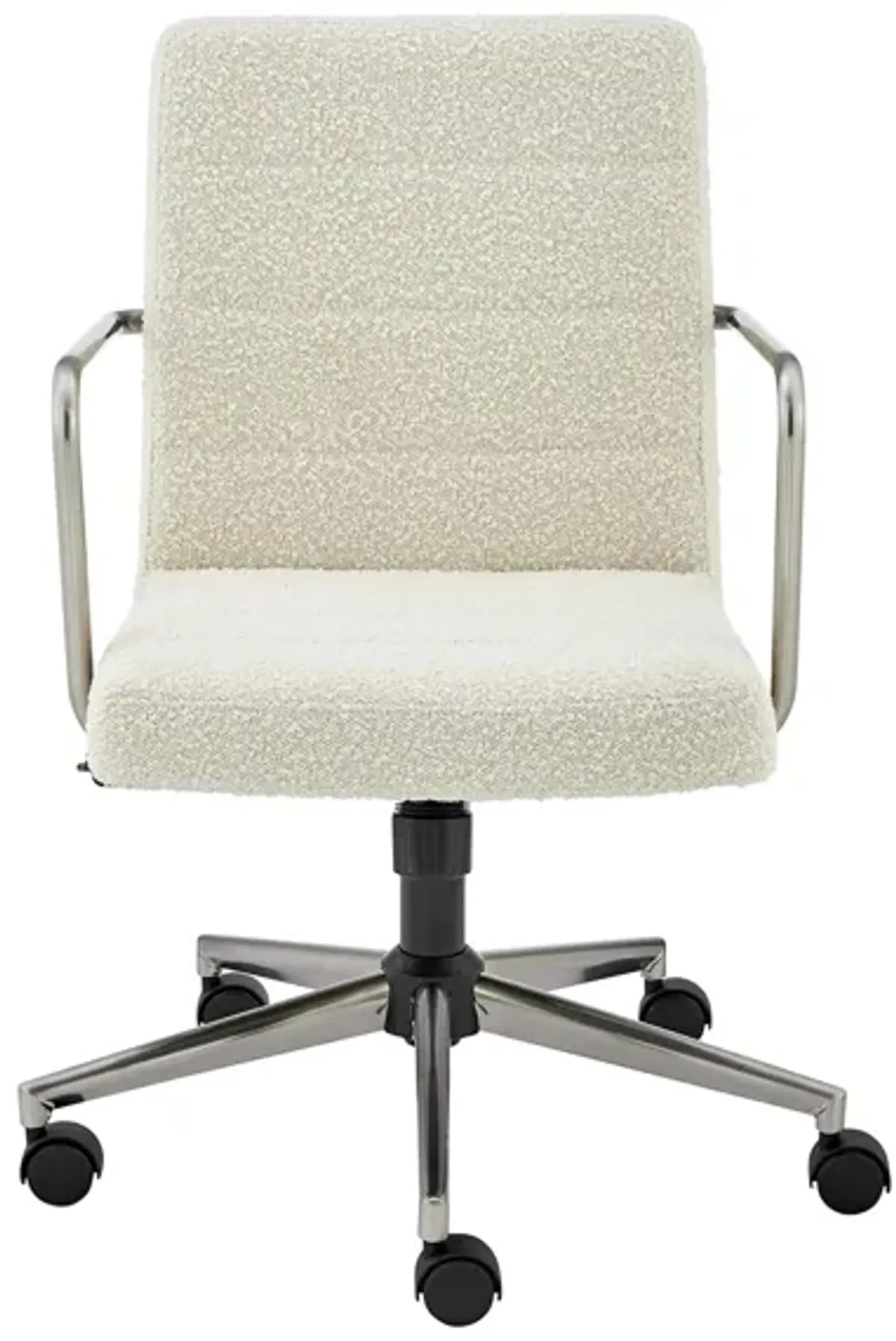 Leander Low Back Office Chair in Ivory by EuroStyle