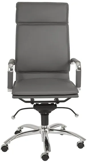 Gunar High Back Office Chair in Gray by EuroStyle