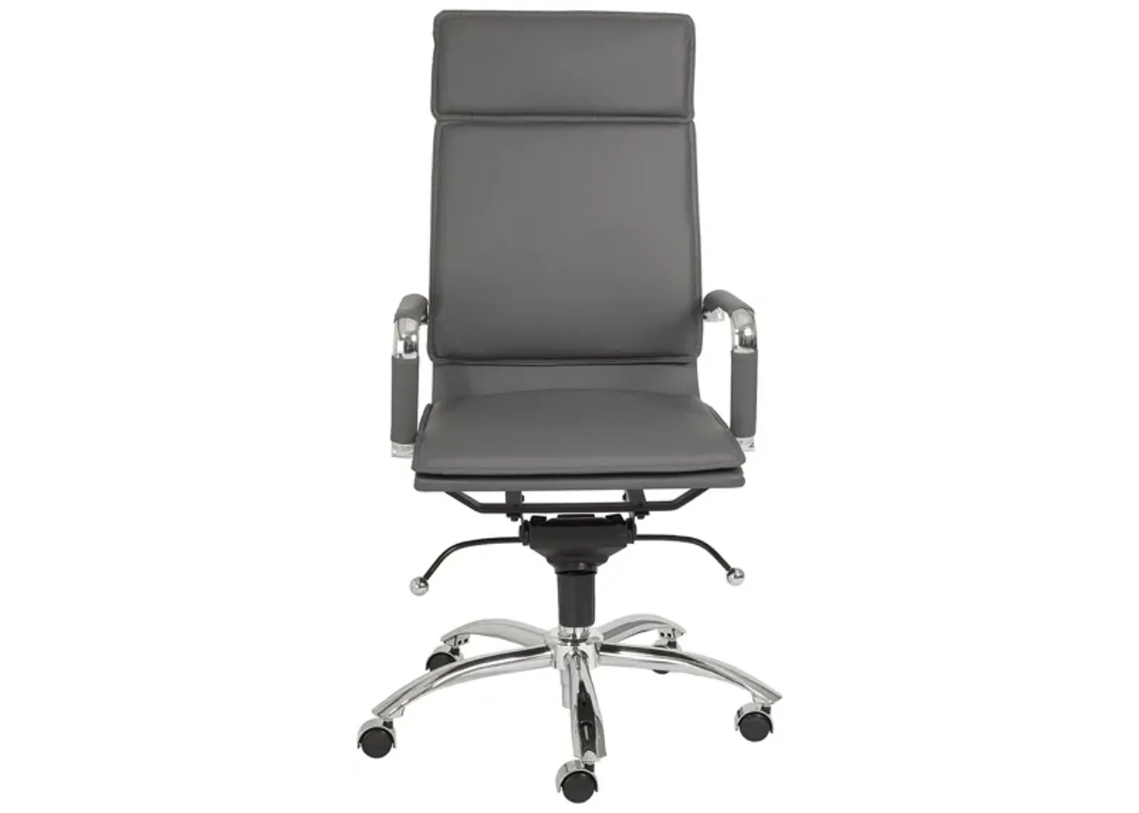 Gunar High Back Office Chair in Gray by EuroStyle