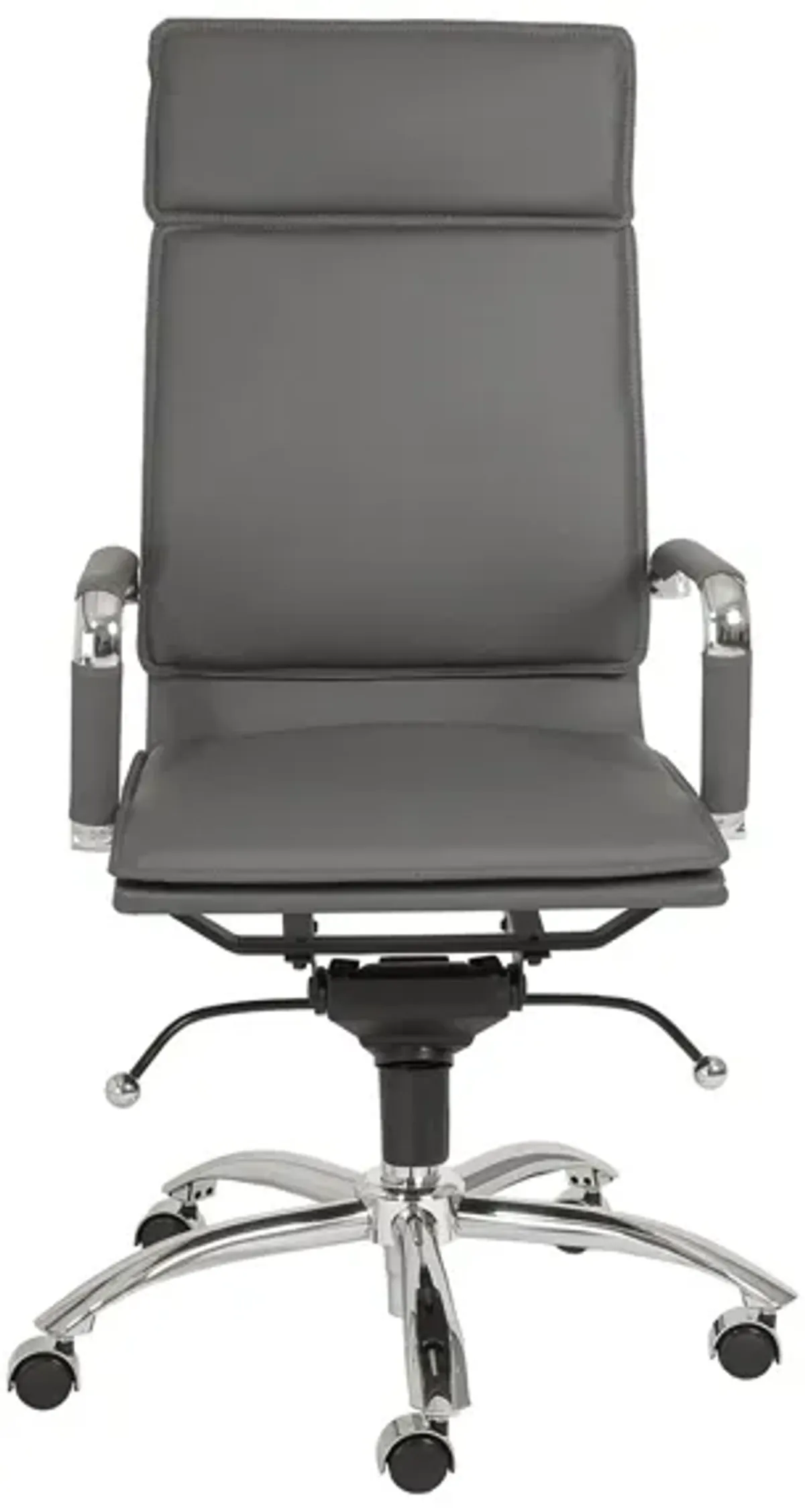 Gunar High Back Office Chair in Gray by EuroStyle