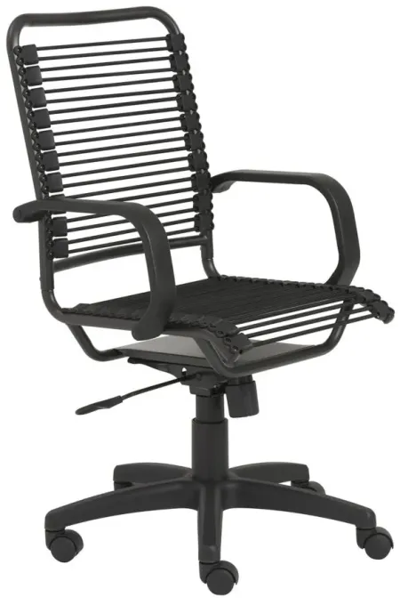 Bradley Bungie Office Chair in Black by EuroStyle