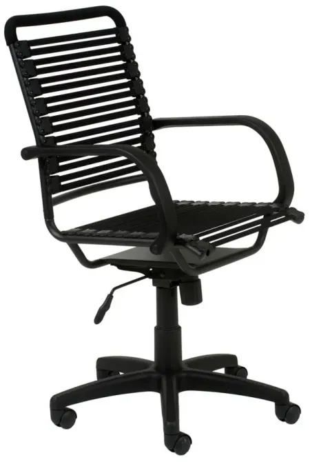 Bungie Flat High Back Office Chair in Black by EuroStyle
