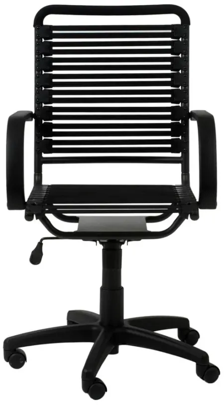 Bungie Flat High Back Office Chair in Black by EuroStyle