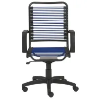 Bradley Bungie Office Chair in Blue by EuroStyle