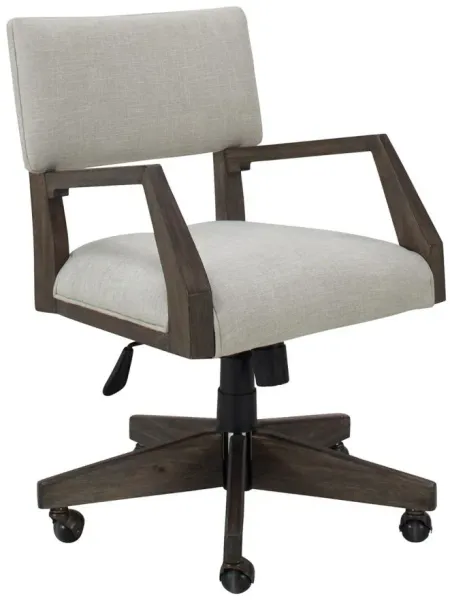 Criswell Upholstered Desk Chair in Rich Tobacco by Riverside Furniture