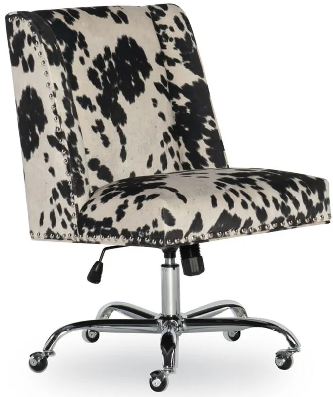 Draper Office Chair in White by Linon Home Decor