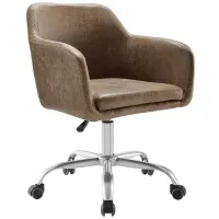 Rylen Office Chair in Brown by Linon Home Decor
