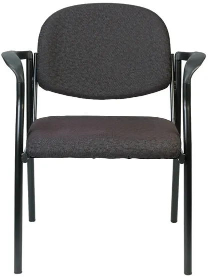 Dakota Office Chair with Arms- Set of Two in Black