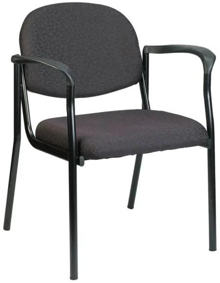 Dakota Office Chair with Arms- Set of Two in Black