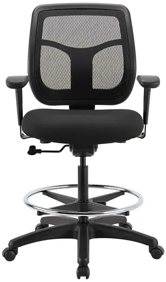 Apollo Drafting Office Chair in Black