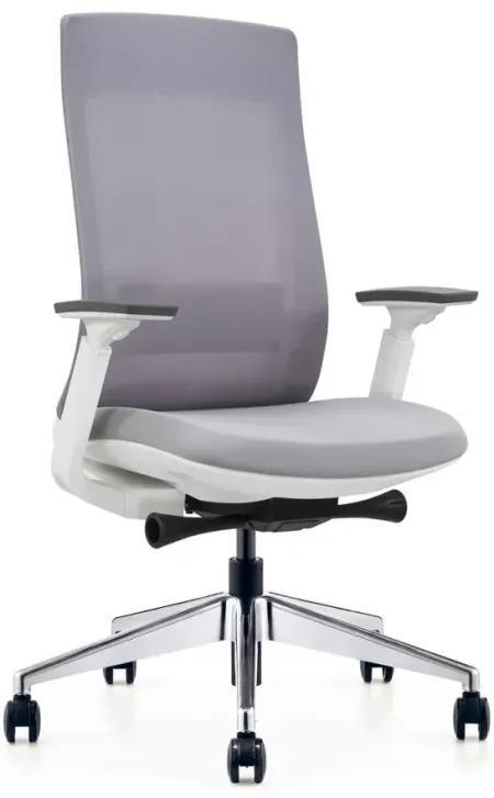 Elevate Office Chair in White/Gray