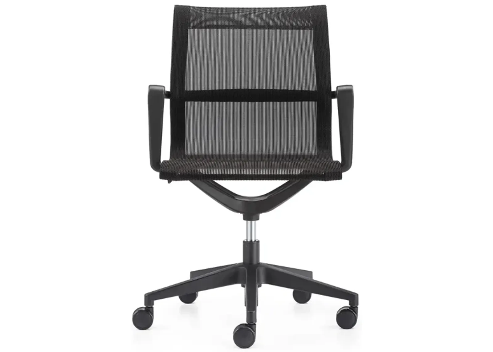 Kinetic Black Frame Office Chair with Mesh Back in Black/Black