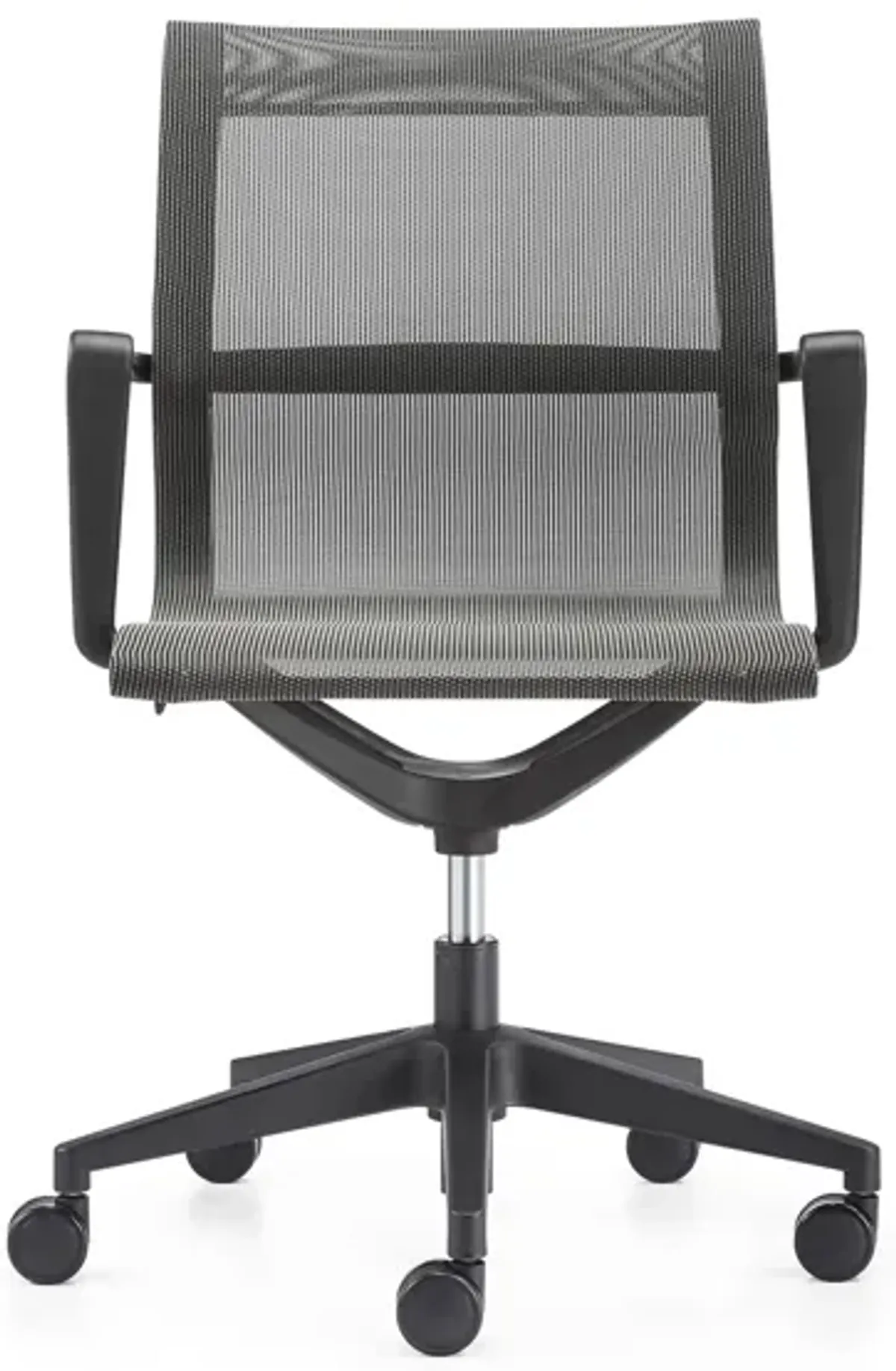 Kinetic Black Frame Office Chair with Mesh Back in Black/Gray