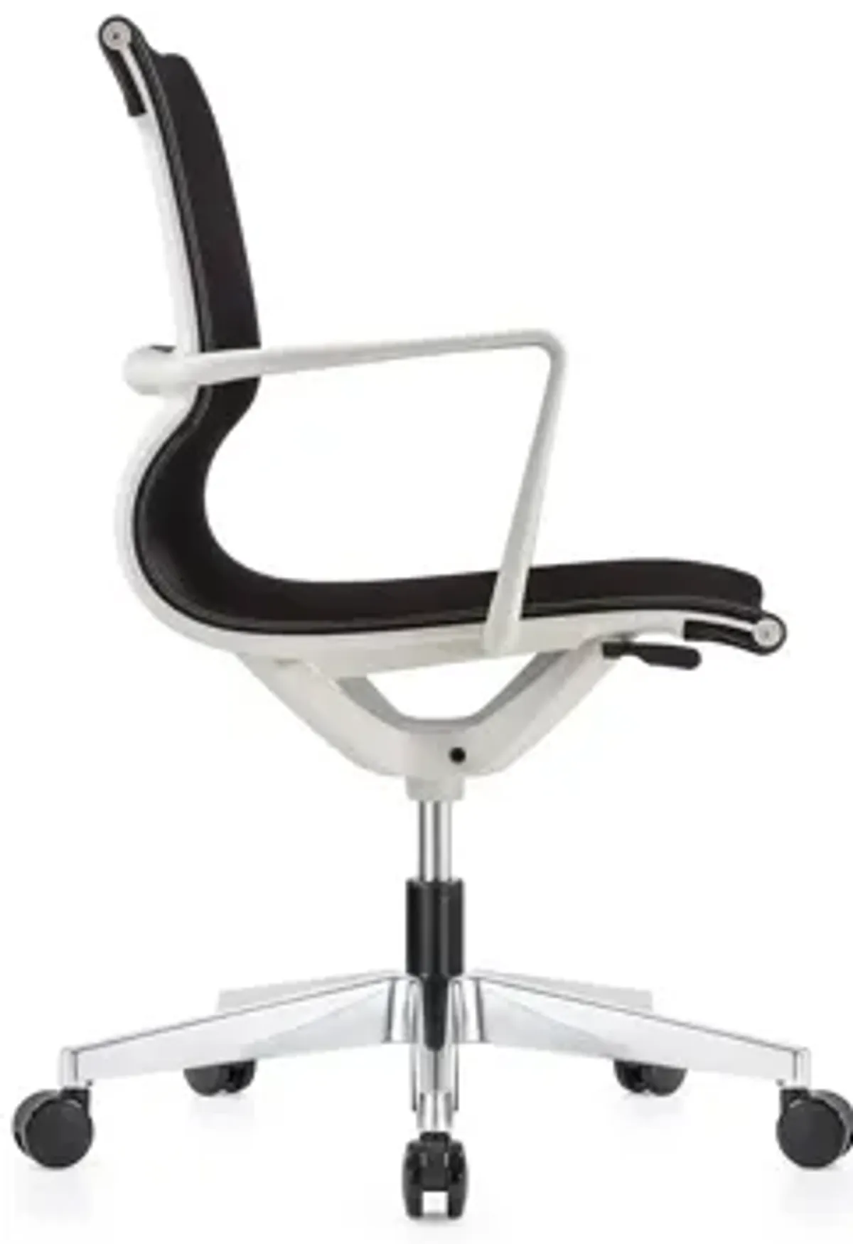 Kinetic White Frame Office Chair with Mesh Back