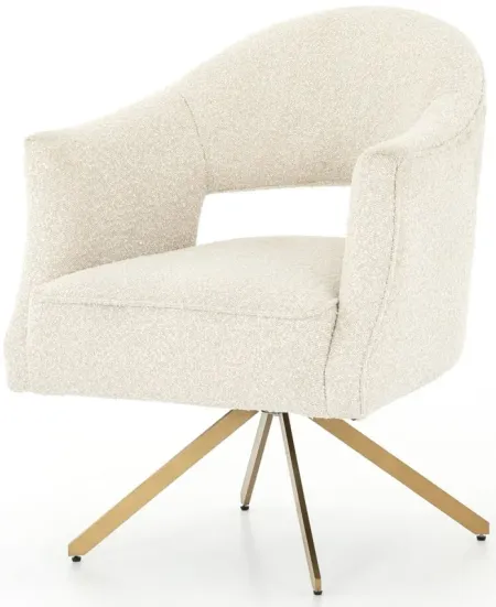 Adara Desk Chair in Knoll Natural by Four Hands