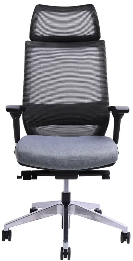 Gehry High Back Office Chair in Gray by Unique Furniture