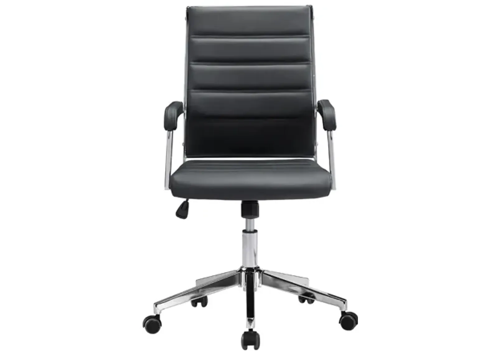 Liderato Office Chair in Black, Silver by Zuo Modern