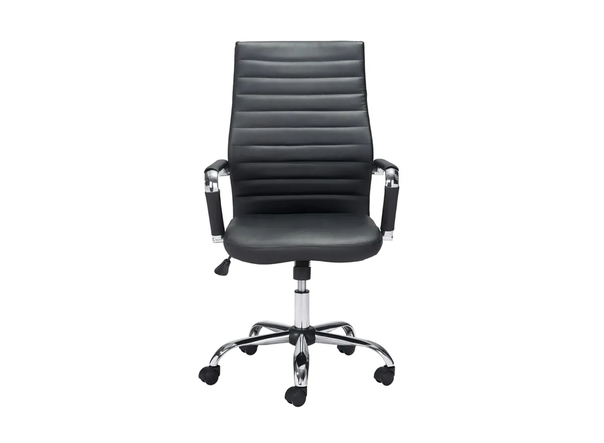 Primero Office Chair in Black, Silver by Zuo Modern